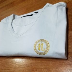 Steve's Jeans White V-Neck